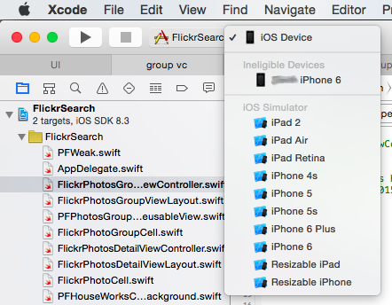 Xcode Ineligible Device Post 03 15 2015 Img 1